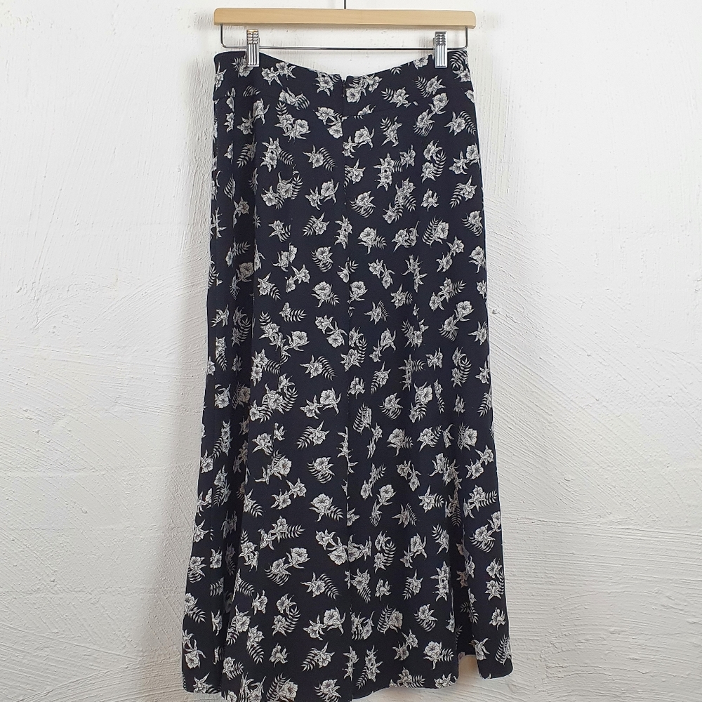 COUNTRY ROAD Black/Ivory Wide Leg Pants Size 10 - Picture 3 of 4